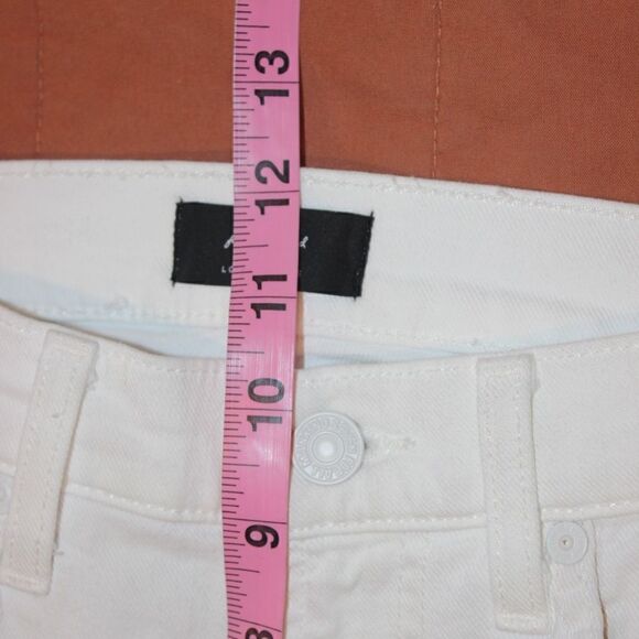7 For All Mankind White Jeans Women Size 25 - Picture 12 of 13